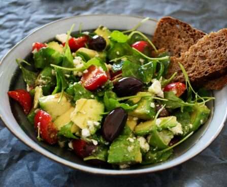 a bowl of salad to boost your health and fitness