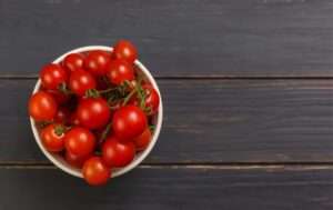 cherry tomatoes in a bowl